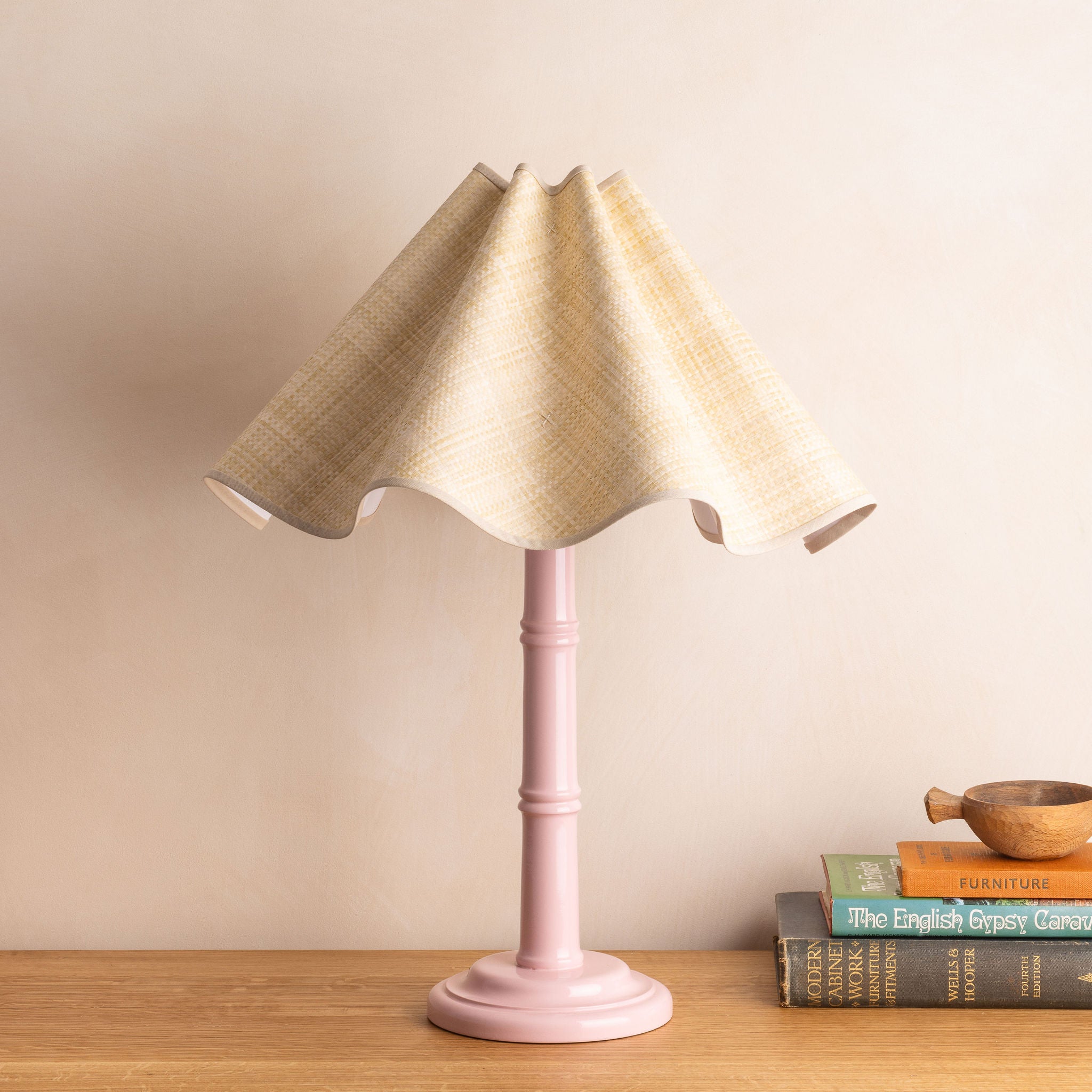 Bamboo Bedside Lamp Base Gloss Piglet