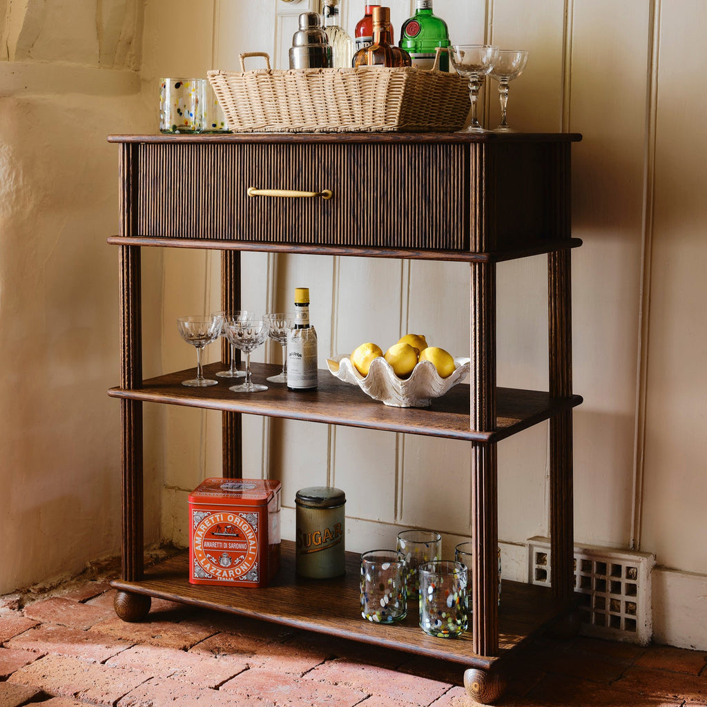 Wilmington Drinks Table - Dark Oak ~in stock~