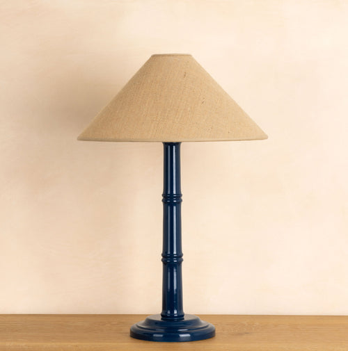 Bamboo Lamp Base, Gloss - Indigo ~in stock~