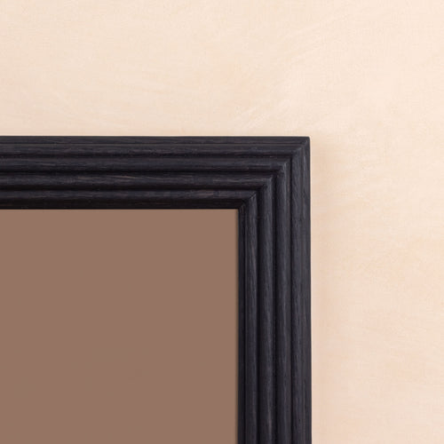 Reeded Mirror, Cloakroom - Ebonised Oak ~in stock~