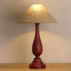 Flicker Lamp Base - Red Oak