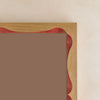 Bow Mirror, Small - Natural with Red Oak