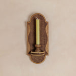 Charm Candle Sconce - Dark with Natural Oak
