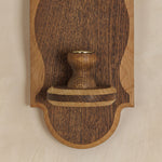 Charm Candle Sconce - Dark with Natural Oak