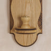 Charm Candle Sconce - Natural with Dark Oak