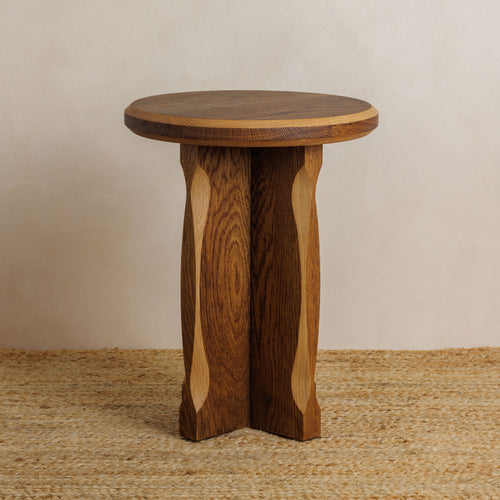 Tinker Side Table - Dark with Natural Oak