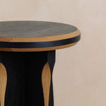 Tinker Side Table - Ebonised with Natural Oak