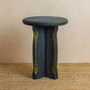 Tinker Side Table - Blue with Green Oak