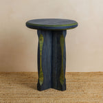 Tinker Side Table - Blue with Green Oak