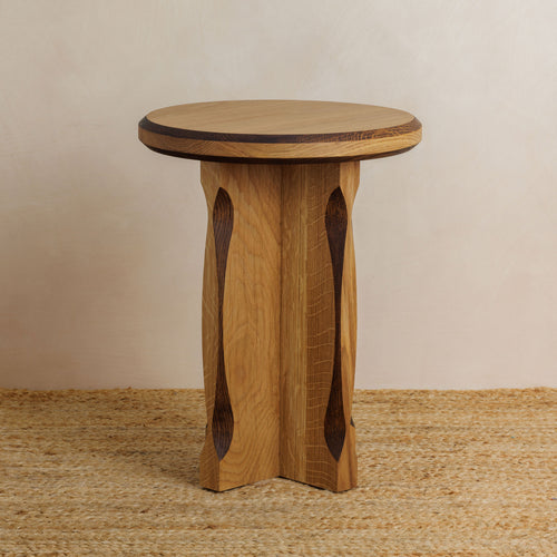 Tinker Side Table - Natural with Dark Oak