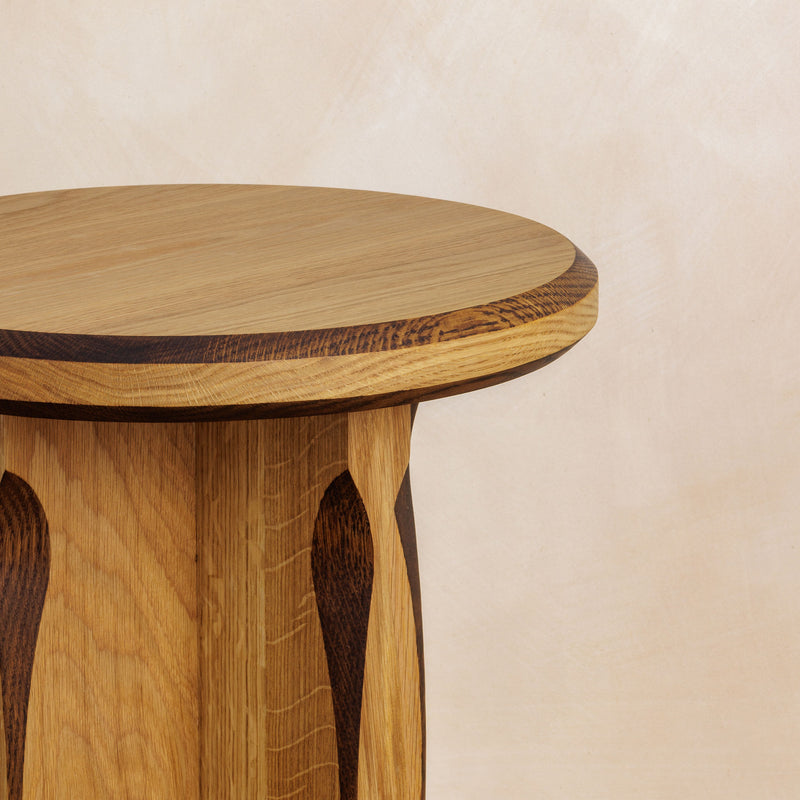 Tinker Side Table - Natural with Dark Oak
