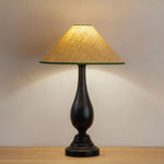 Flicker Lamp Base - Ebonised Oak