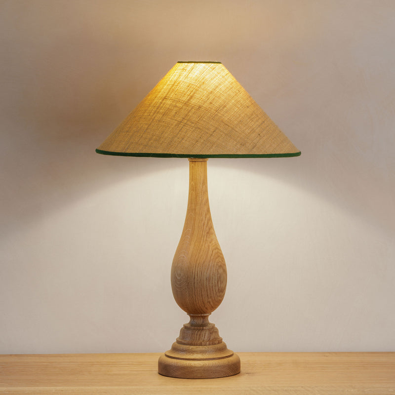 Flicker Lamp Base - Natural Oak