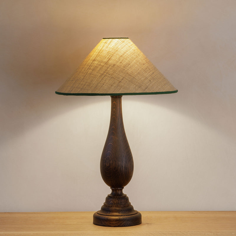 Flicker Lamp Base - Dark Oak