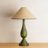 Flicker Lamp Base - Green Oak