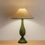 Flicker Lamp Base - Green Oak