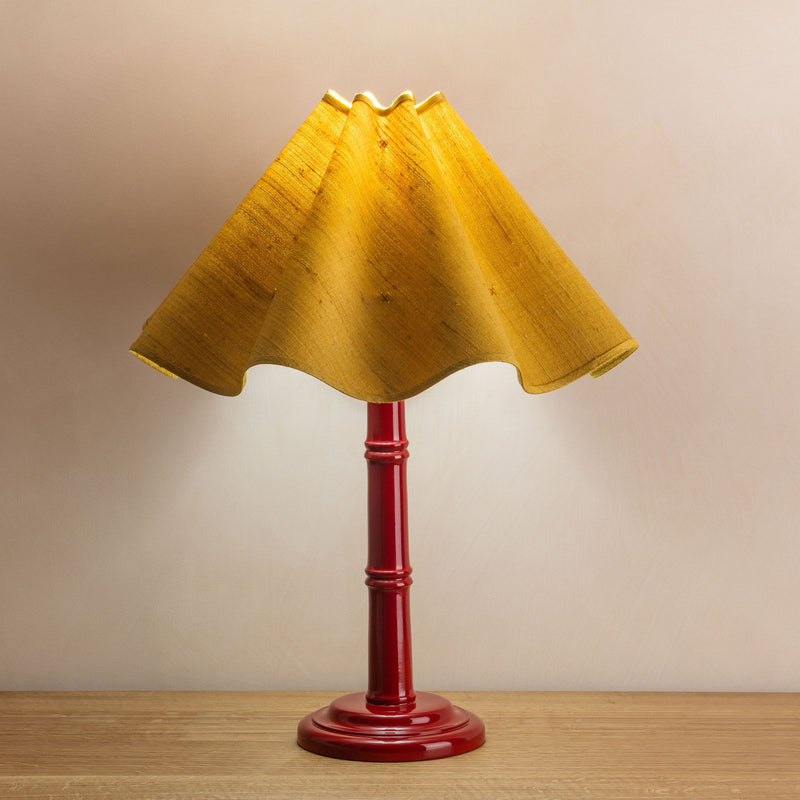 Bamboo Lamp Base, Gloss - Cherry