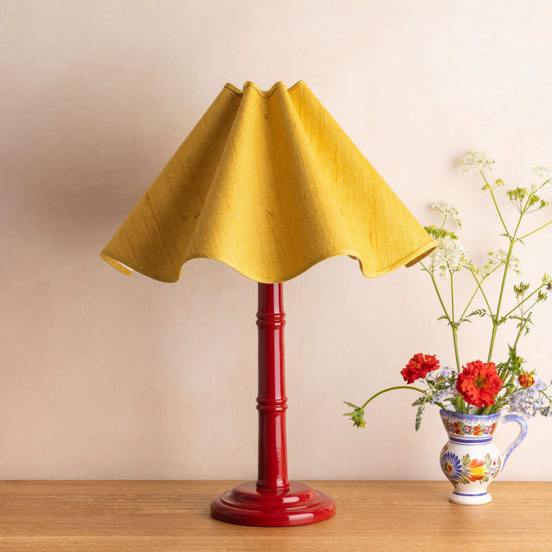 Bamboo Lamp Base, Gloss - Cherry