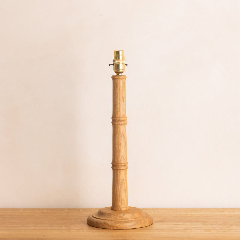 Lamp Base Bamboo Lamp Base - Natural Oak – ALFRED NEWALL