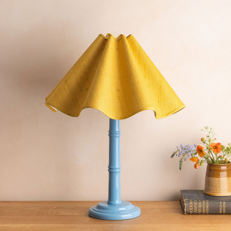 Bamboo Lamp Base, Gloss - Sussex Sky