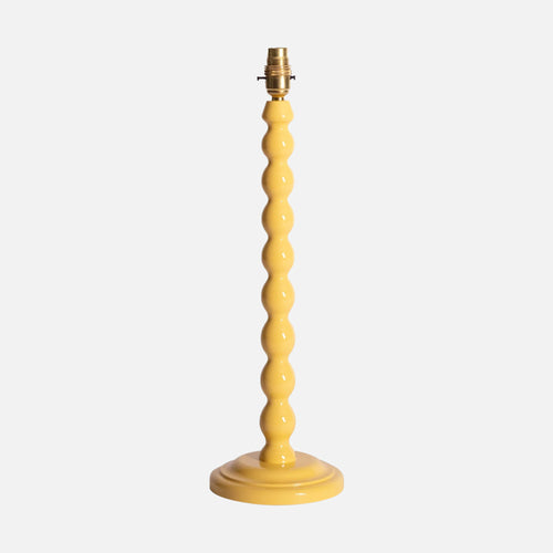 Bobbin Bedside Lamp Base, Gloss - Classic Yellow