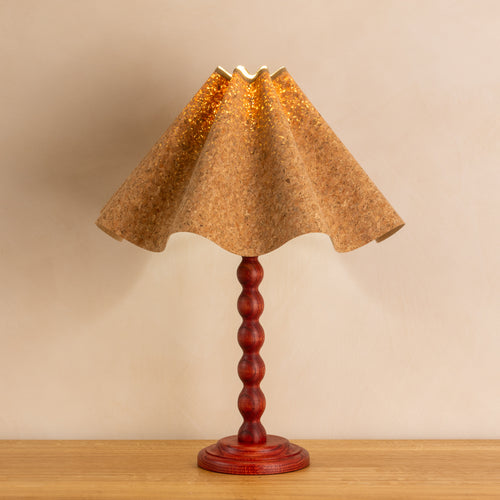 Bobbin Lamp Base - Red Oak ~in stock~