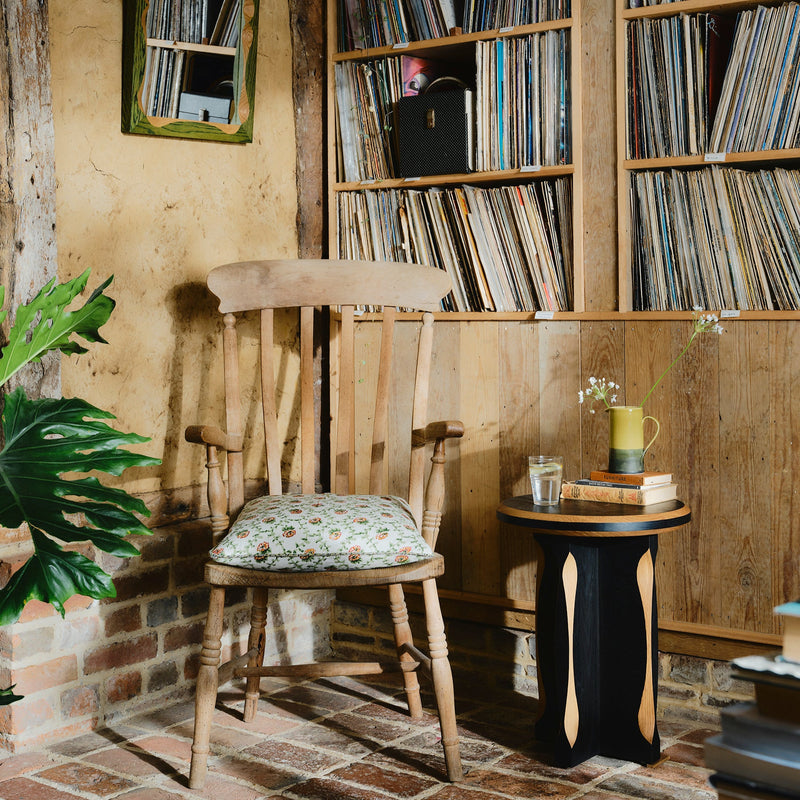 Tinker Side Table - Ebonised with Natural Oak