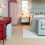 Bamboo Dressing Table with Reeded Drawers - Red Oak