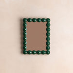 Cloakroom Bobbin Mirror, Gloss - Classic Green