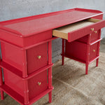 Bamboo Dressing Table with Reeded Drawers