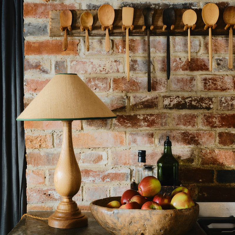 Flicker Lamp Base - Natural Oak