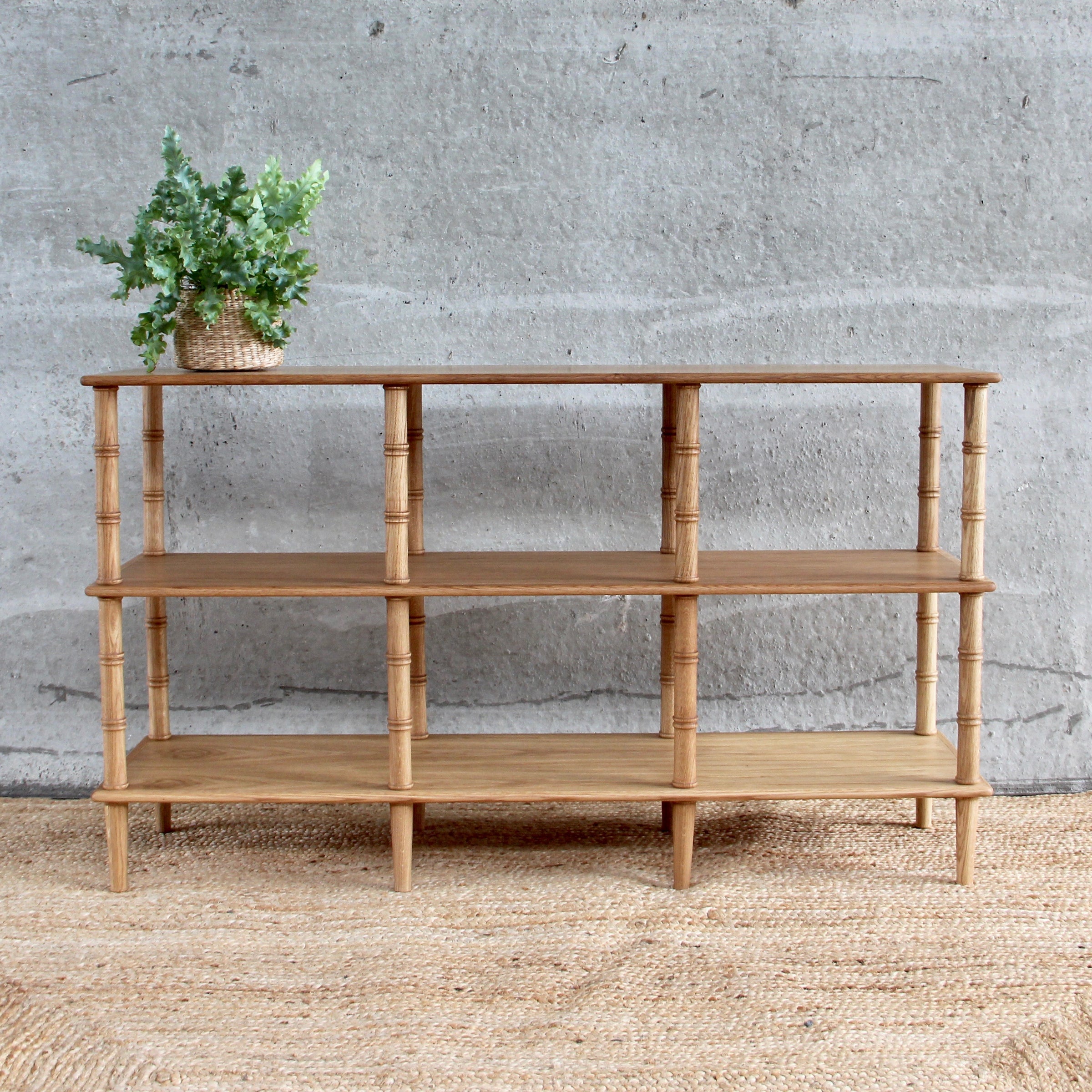Three shelf console table deals