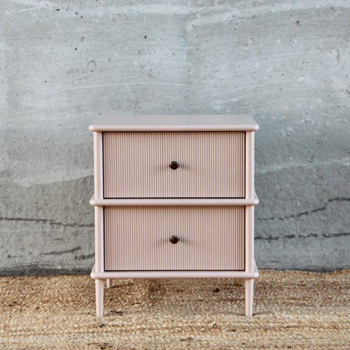 Reeded Bedside with Drawers