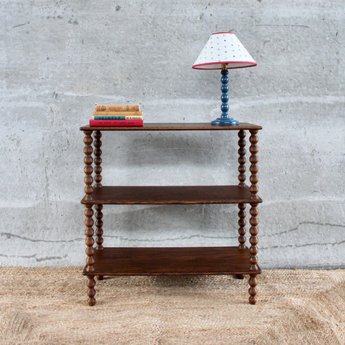 Small Bobbin Console Table - Three Tier