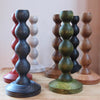 Bobbin Candlestick - Natural or Stained Oak