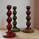 Bobbin Candlestick - Natural or Stained Oak