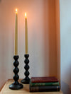 Bobbin Candlestick - Natural or Stained Oak