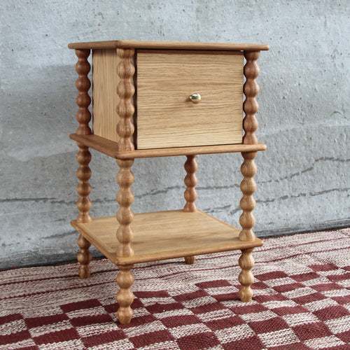 Bobbin Side Table with Drawer