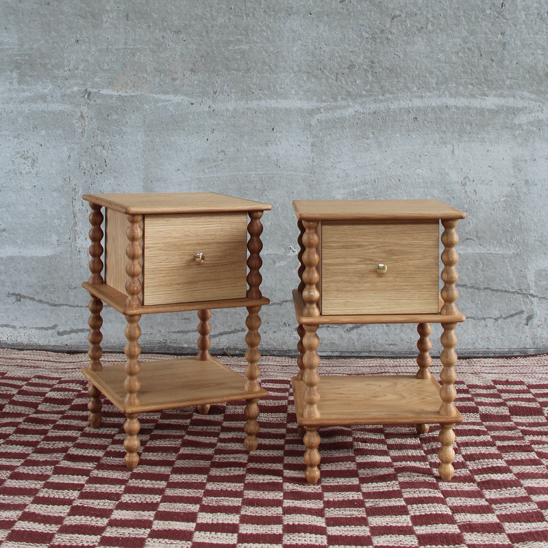 Bobbin Side Table with Drawer