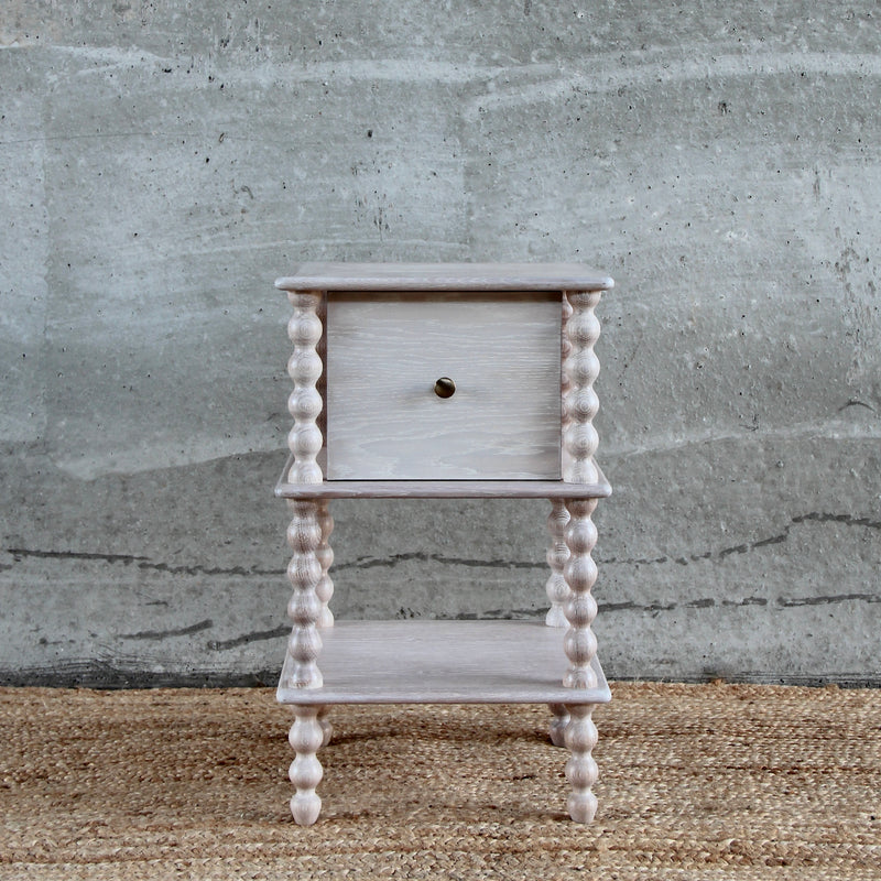 Bobbin Side Table with Drawer