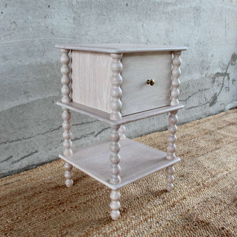 Bobbin Side Table with Drawer