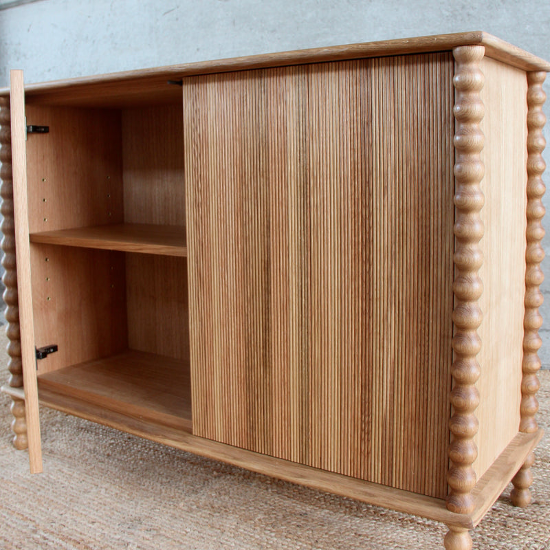 Reeded Bobbin Drinks Cabinet