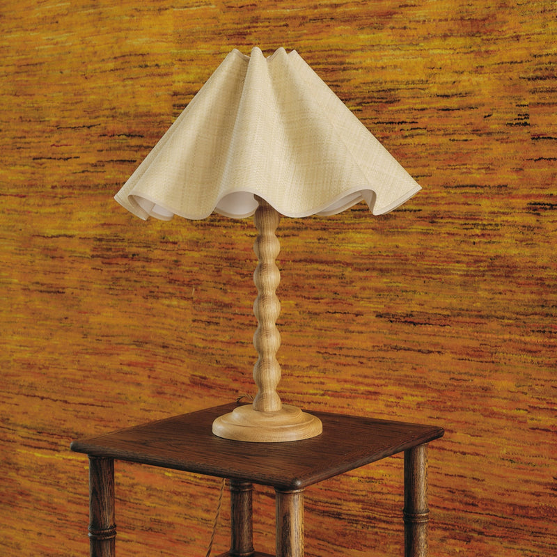 Bobbin Lamp Base - Natural or Stained Oak