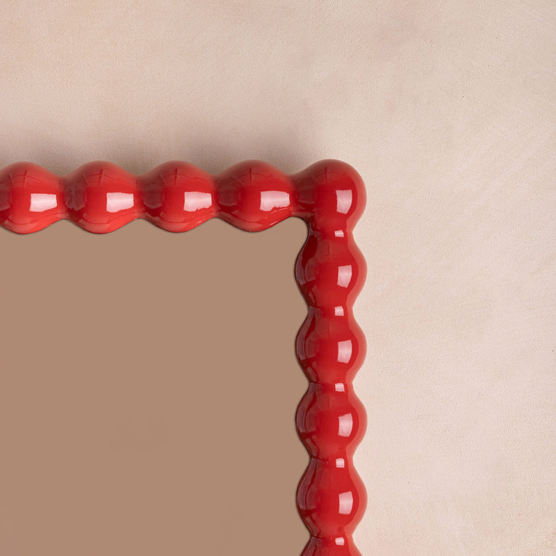 Bobbin Mirror, Gloss - Classic Red