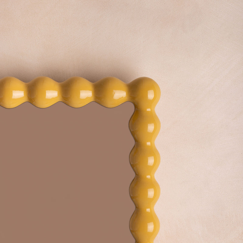 Bobbin Mirror, Gloss - Flax