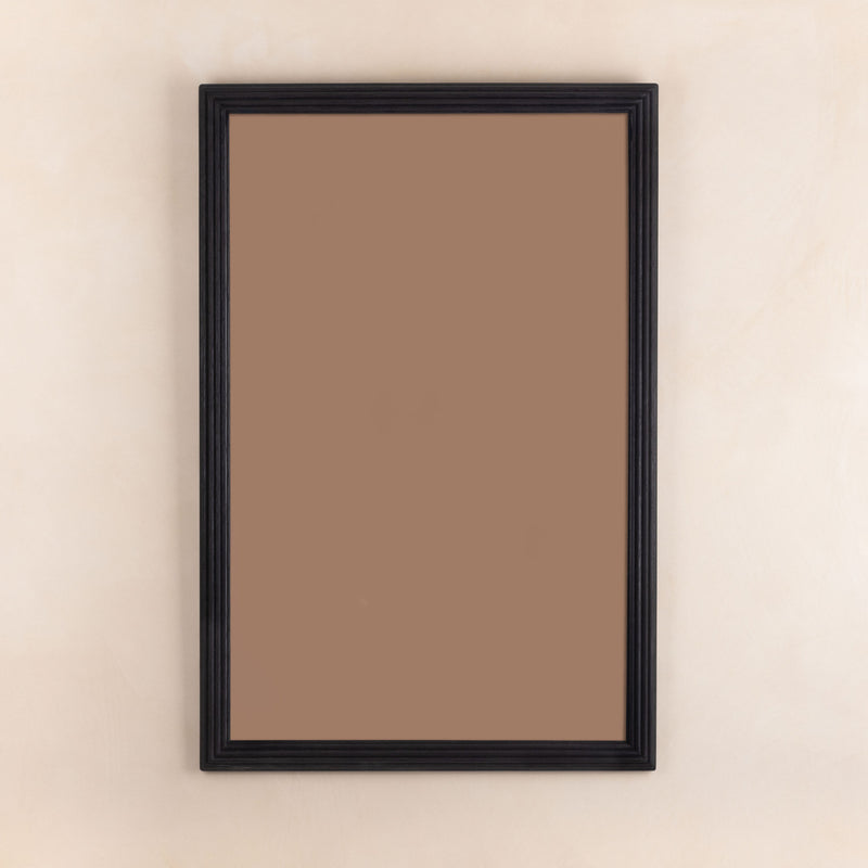 Reeded Mirror - Ebonised Oak