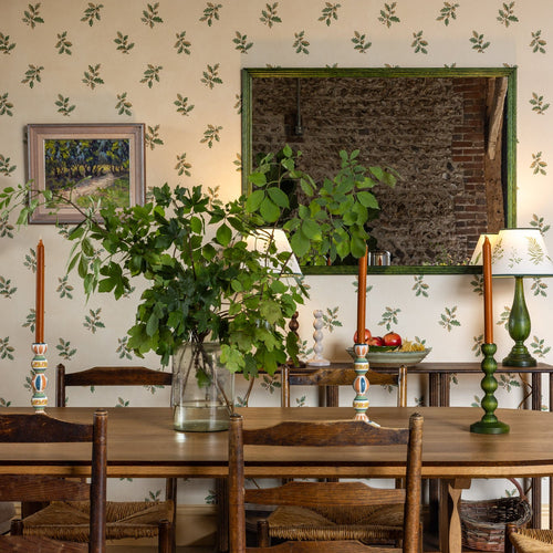 Reeded Mirror - Large, Green Oak ~in stock~