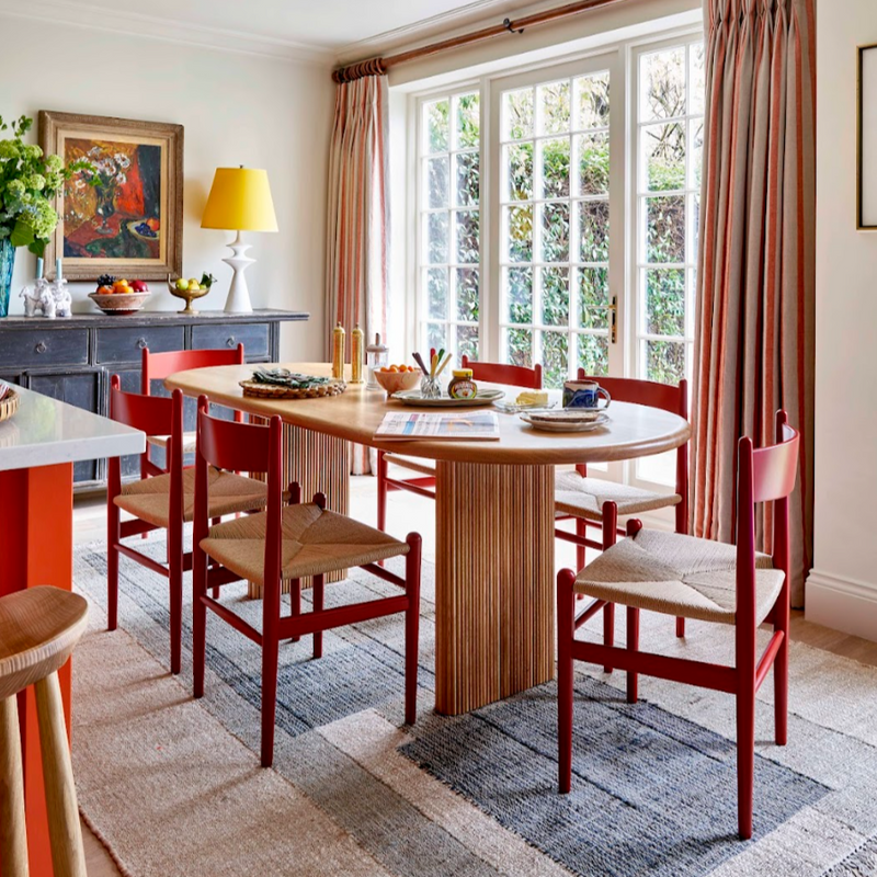 Reeded Slab Dining Table