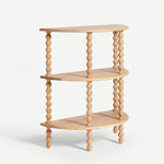 Bobbin Demi-Lune Side Table