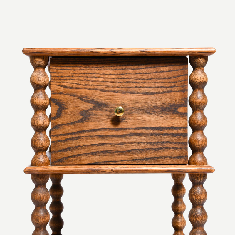 Bobbin Side Table with Drawers